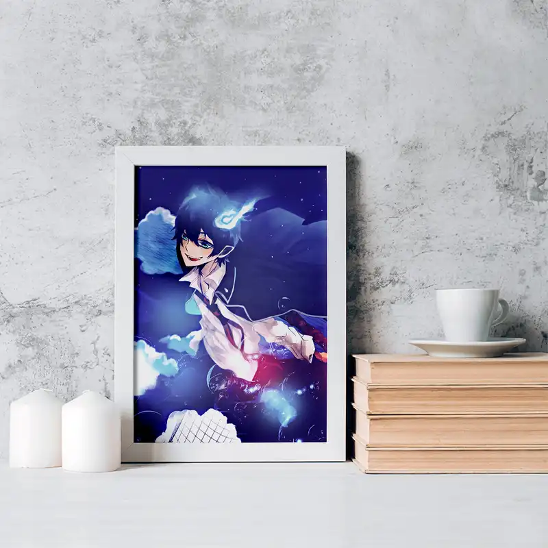 تابلو خندالو مدل رین انیمه جنگیر آبی کد 16390