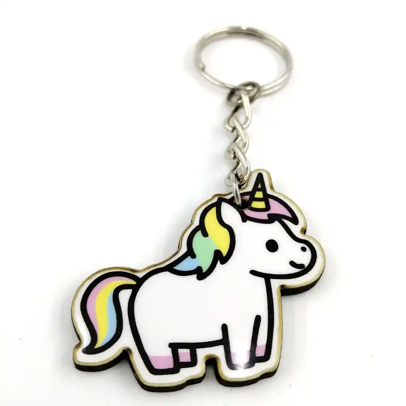 جاکلیدی چوبی طرح اسب تک شاخ کد 001061