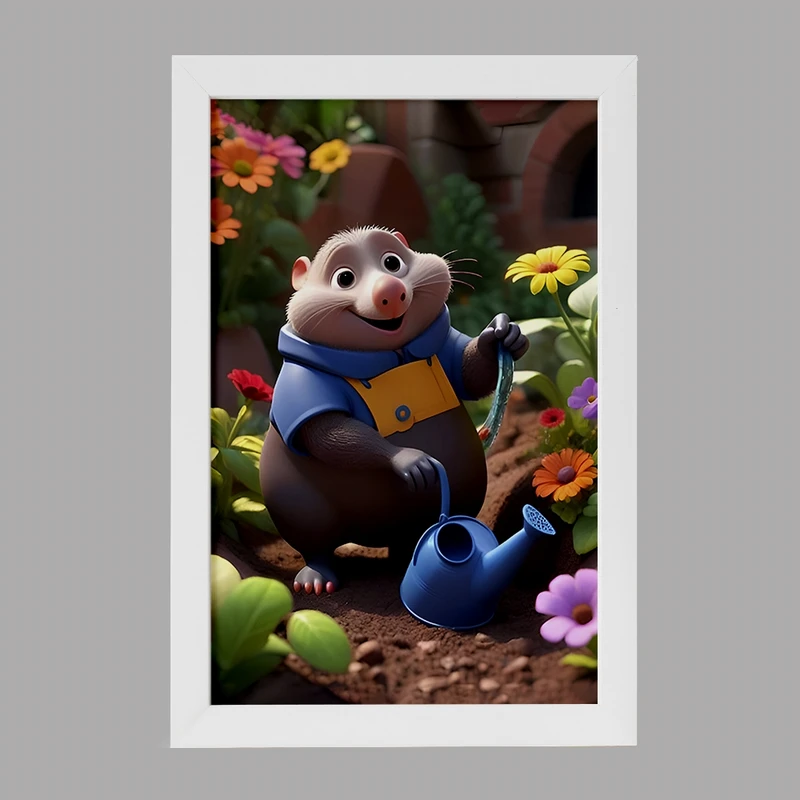 تابلو خندالو مدل موش کور کیوت کد F7789