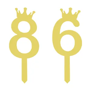 تاپر کیک هانستو مدل عدد 86 کد TPN86 مجموعه 2 عددی