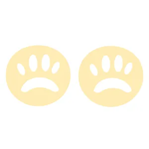 گوشواره طلا 18 عیار زنانه کرابو طرح پنجه مدل Kr5233