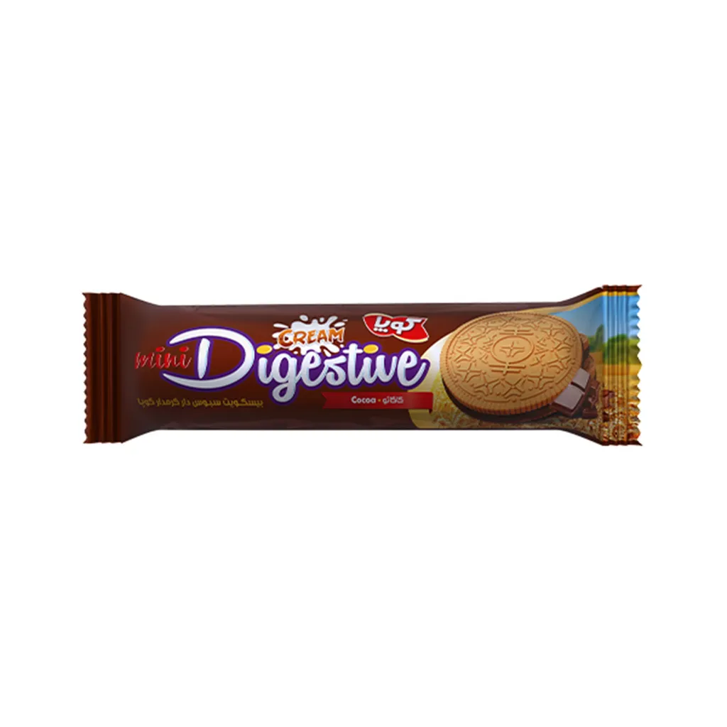 بیسکوییت مینی دایجستیو کرمدار کاکائوی کوپا - 85 گرم