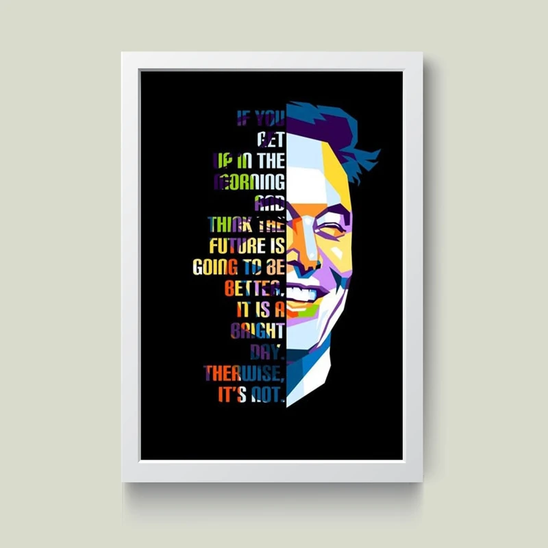 تابلو مدل ایلان ماسک Elon musk کد m2481-w