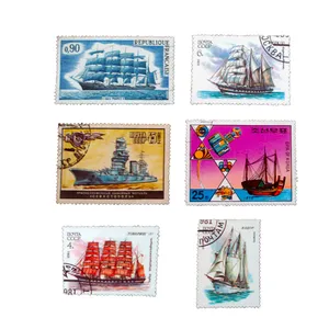تمبر یادگاری مدل قایق کد h-812 مجموعه 6 عددی
