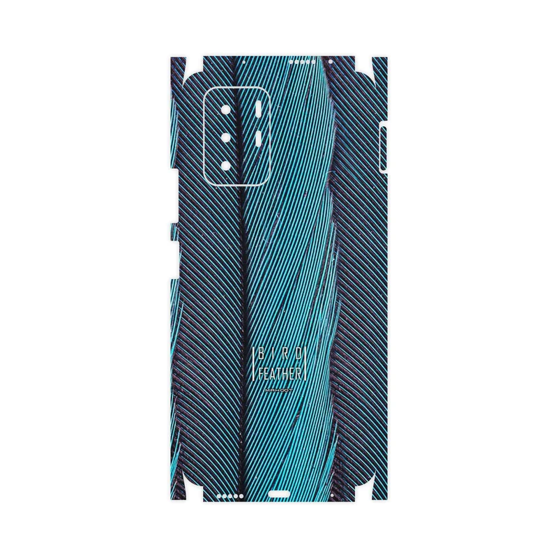 برچسب پوششی ماهوت مدل Turquoise feathers-FullSkin مناسب برای گوشی موبایل شیائومی Poco X3 GT 5G
