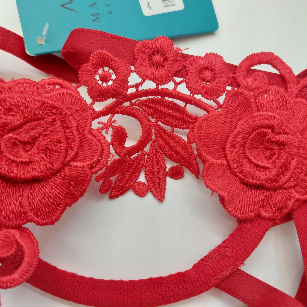 ست شورت و سوتین زنانه مکسوریا مدل انبرودی گلدانتل کد NKU MAX 02201 - - 8