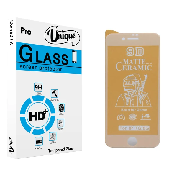 محافظ صفحه نمایش سرامیکی  يونيک مدل +Clear مناسب برای گوشی موبایل اپل iphone 7 / 8