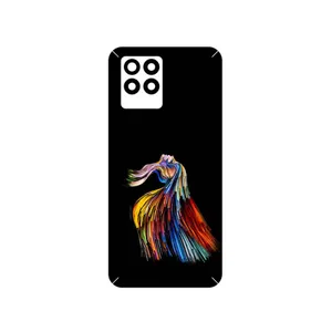 MAHOOT Rainbow Hair Digital Art Cover Sticker for Realme 8 Pro