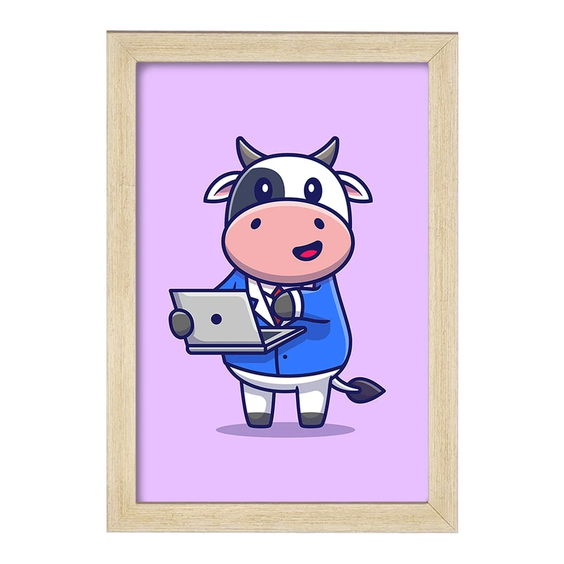 تابلو خندالو مدل گاو  کد 7027