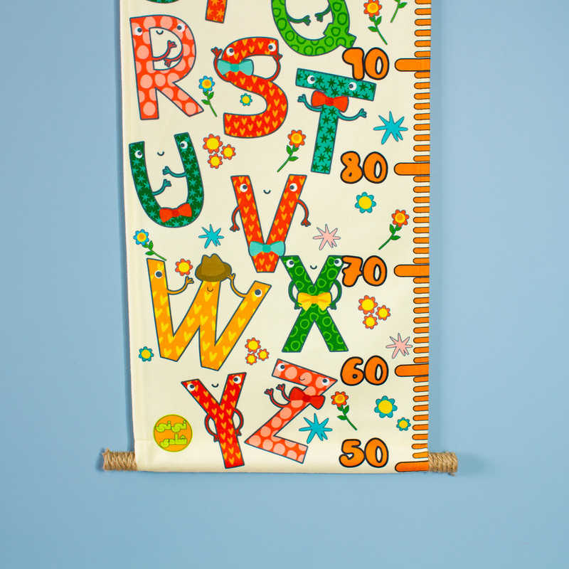 متر اندازه گیری کودک طرح Cute Alphabet کد NS128 متر اندازه گیری کودک طرح Cute Alphabet کد NS128
