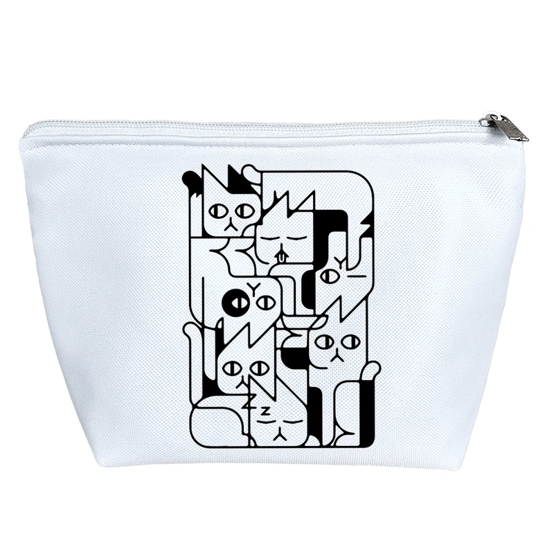 کیف لوازم آرایش دخترانه خندالو مدل گربه ها کد 10312