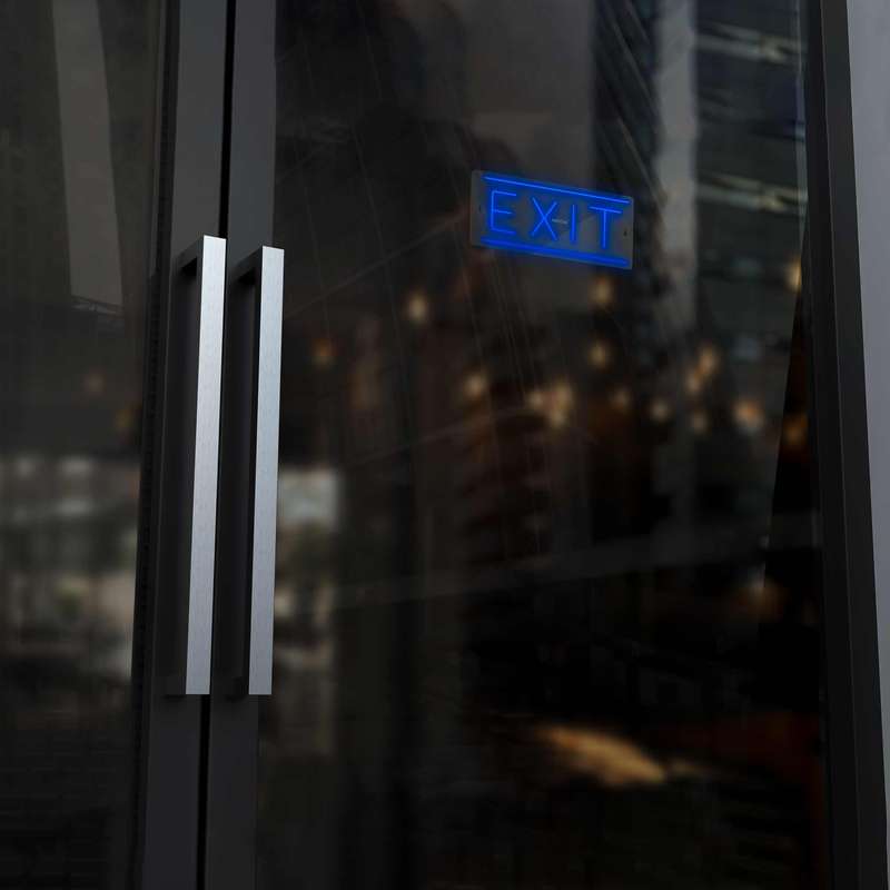 چراغ دیواری نئون دیزاین طرح Exit_BL