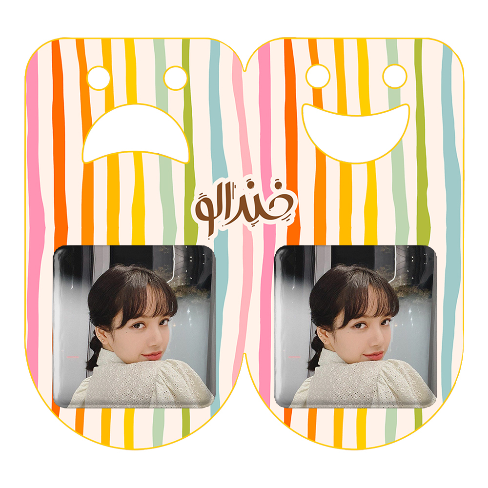 پیکسل خندالو مدل لیسا بلک پینک کد 14352 به همراه مگنت