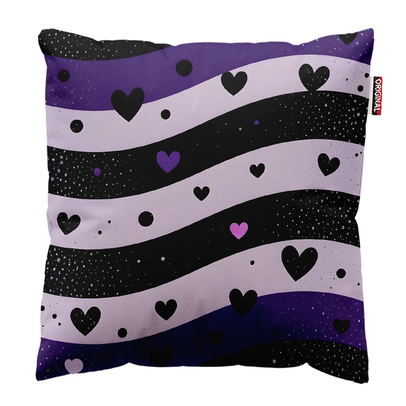  کوسن پاد آفرین طرح قلب کد 4995 سایز 30*30 سانتی متر