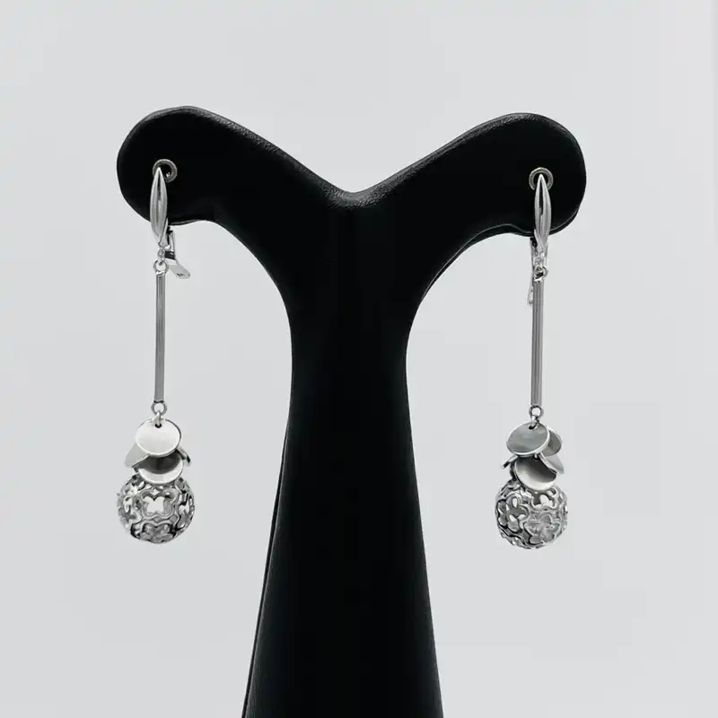 گوشواره نقره زنانه مدل NG8407