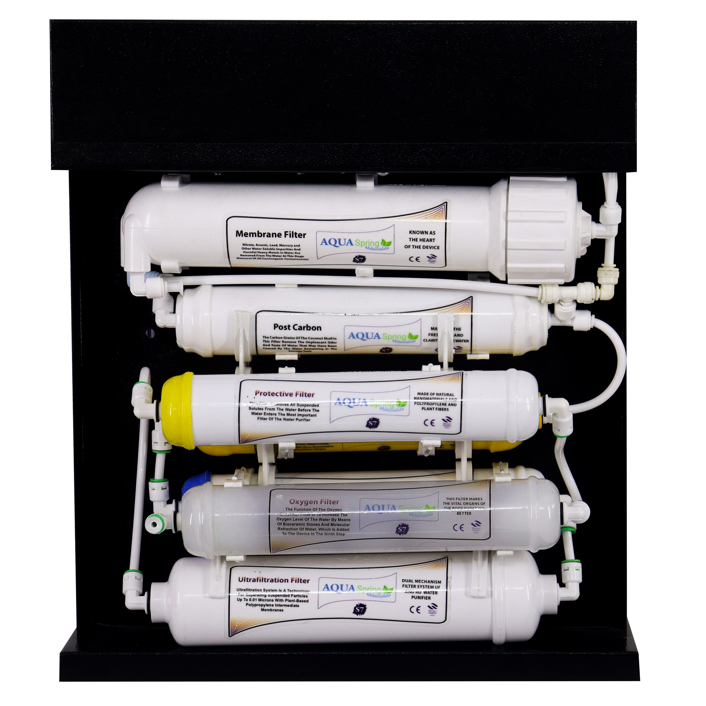 دستگاه تصفیه کننده آب آکوآ اسپرینگ مدل RO-S7-7800 به همراه رسوبگیر