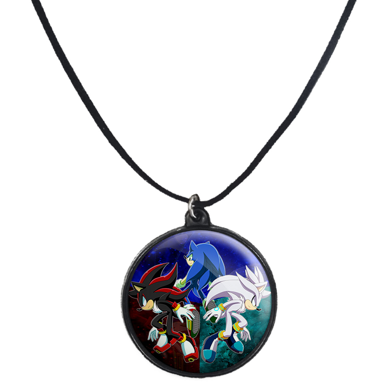 گردنبند پرمانه طرح سونیک کد pmb.14900 مدل دو طرفه