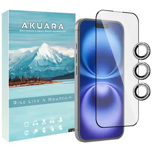 Akuara AKU FLNG Screen Protector Suitable For Apple iPhone 14 Pro Mobile Phone with Lens Protector