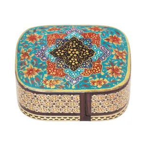 جا سکه‌ای خاتم کاری چوبی مدل کشویی کد 8