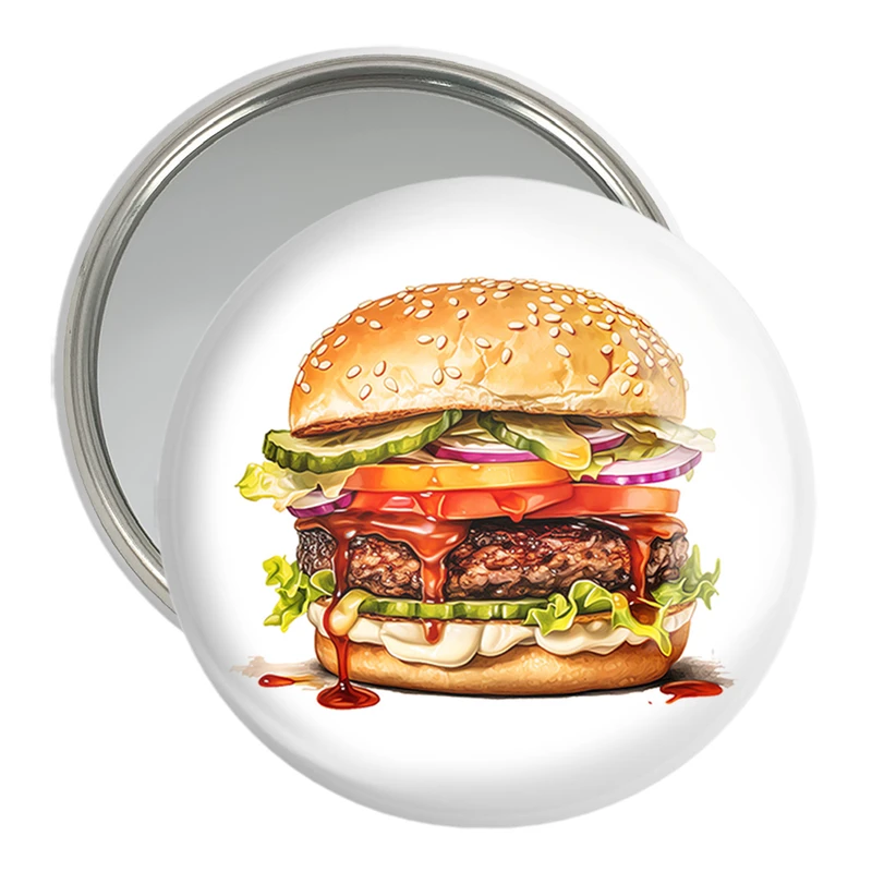 آینه جیبی خندالو مدل فست فود (Fast Food) کد 36559