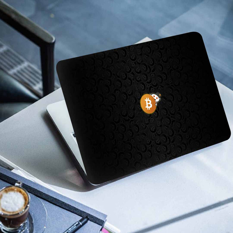 استیکر لپ تاپ طرح bitcoinکد p-1109مناسب برای لپ تاپ 15.6 اینچ