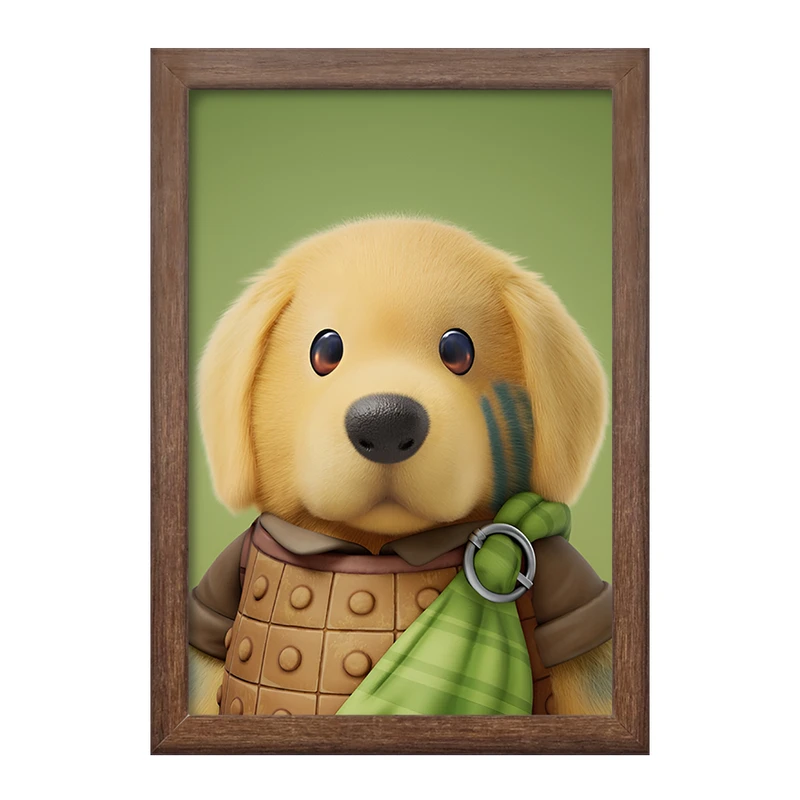 تابلو خندالو طرح سگ کد F10053