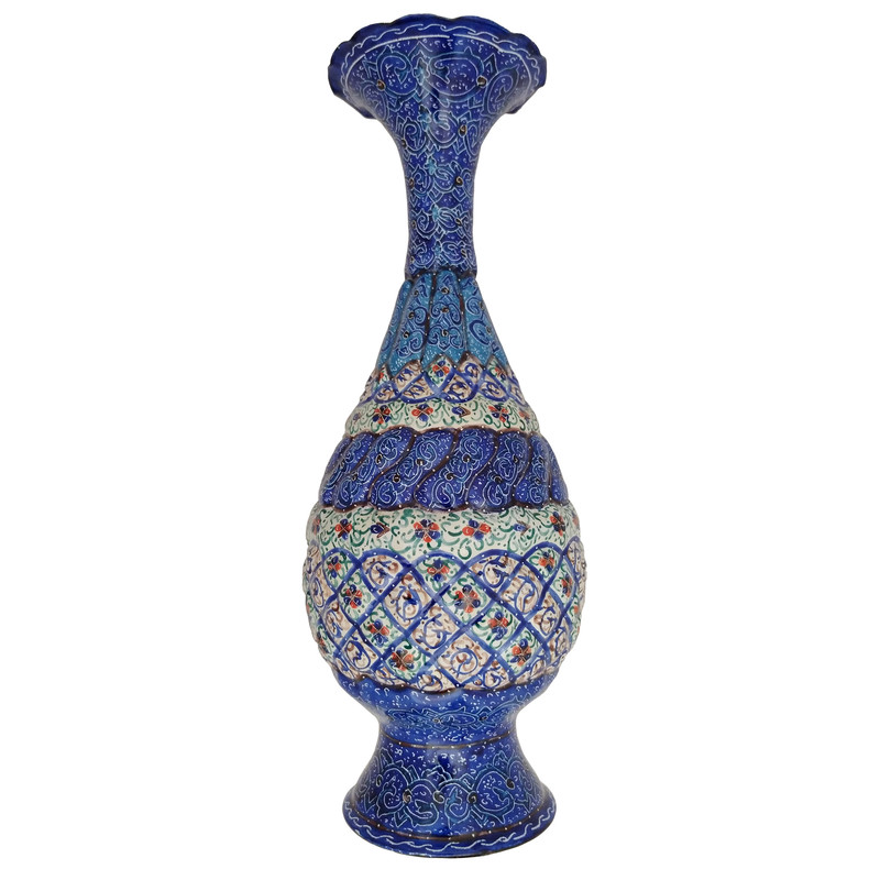 گلدان مینا کاری طرح تذهیب کد g 25
