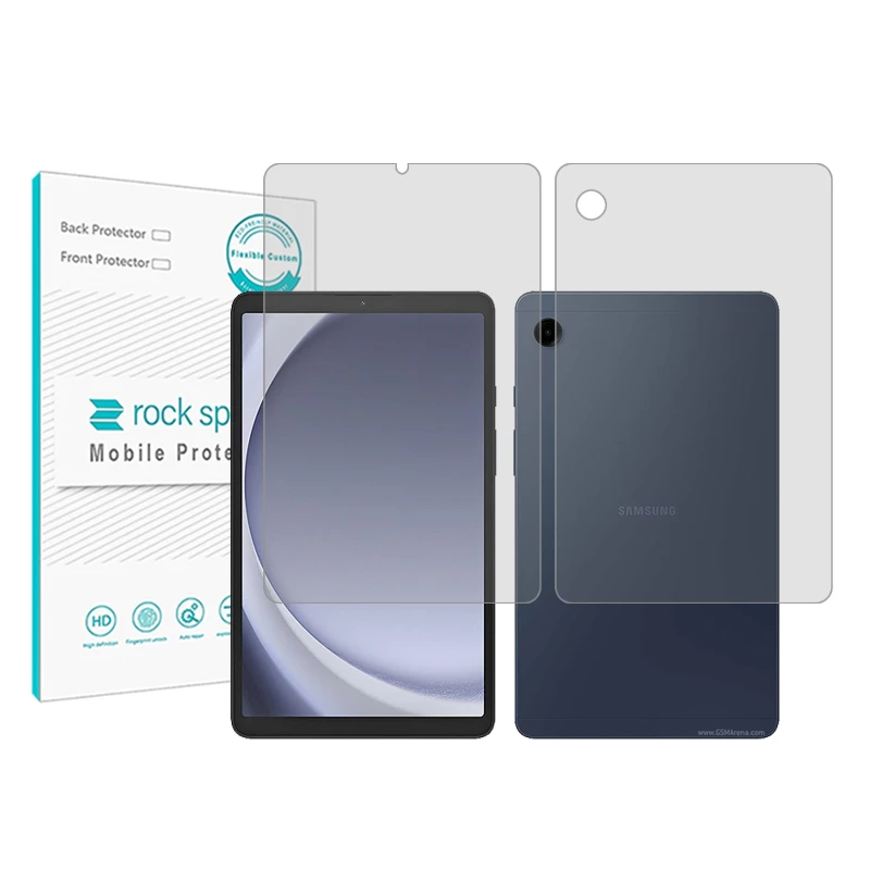 محافظ صفحه نمایش شفاف راک اسپیس مدل Hygel مناسب برای تبلت سامسونگ Galaxy Tab A9 به همراه محافظ پشت تبلت