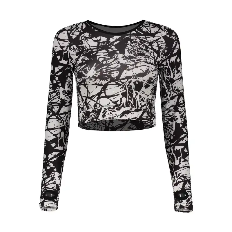 ست نیم تنه و لگینگ ورزشی زنانه مدل 58-4101