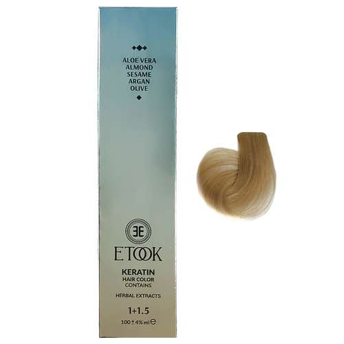 رنگ مو ایتوک شماره 12.3 حجم 100 میلی لیتر رنگ بلوند زیتونی پلاتینی فوق العاده روشن