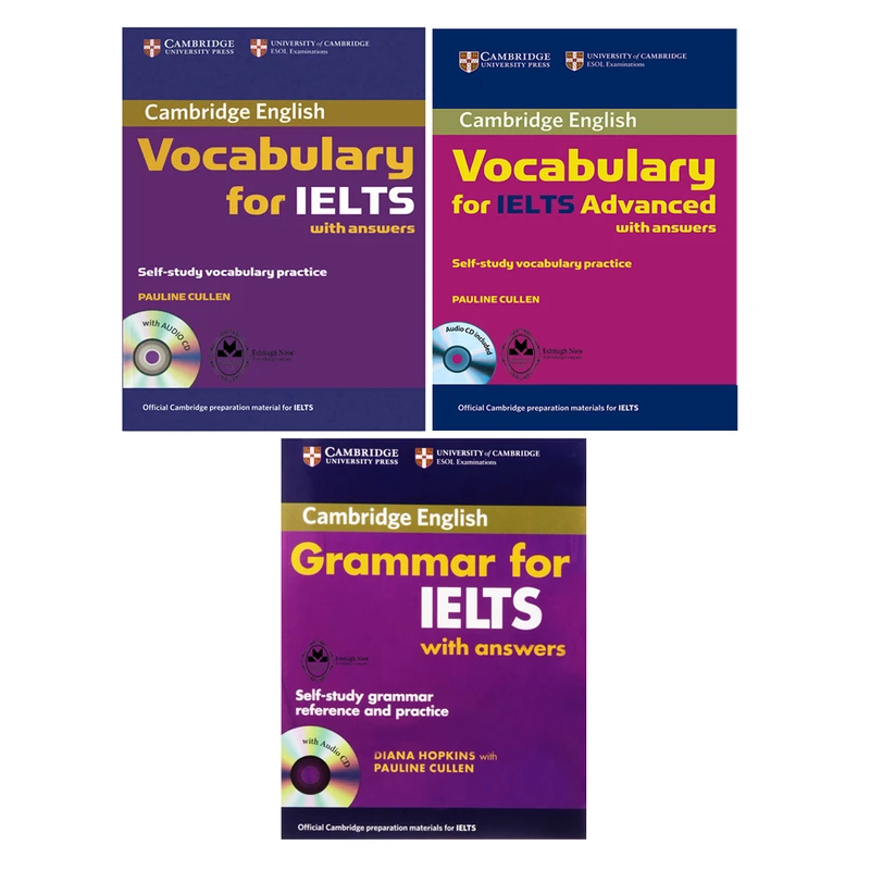 کتاب Grammar And Vocabulary For IELTS اثر Diana Hopkins And Pauline Cullen انتشارات اشتیاق نور 3 جلدی