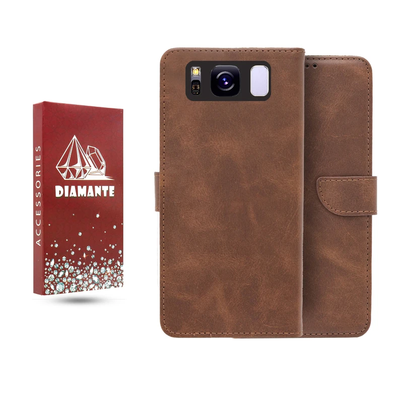  کیف کلاسوری دیامانته مدل چرم مناسب برای گوشی موبایل سامسونگ Galaxy S8 Plus