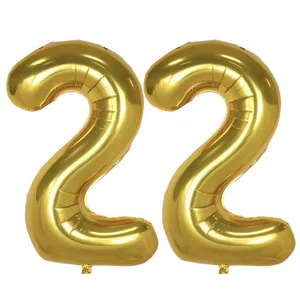 بادکنک فویلی پارتی لند تهران طرح عدد بیست و دو کد twenty two22 بسته 2 عددی