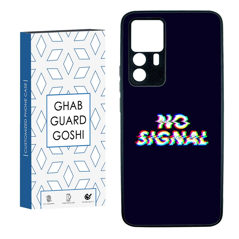 کاور قاب گارد گوشی طرح no signal کد TPUBA-193 مناسب برای گوشی موبایل شیائومی  redmi 12T / 12T PRO