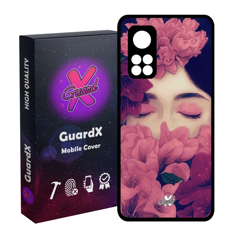 کاور گارد ایکس طرح Girl مدل Glass10027 مناسب برای گوشی موبایل شیائومی Mi 10T / Mi 10T Pro