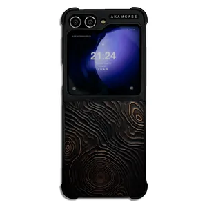 AKAM AMC-WSGZFLIP5-WOOD-10 Cover For Samsung Galaxy Z Flip 5
