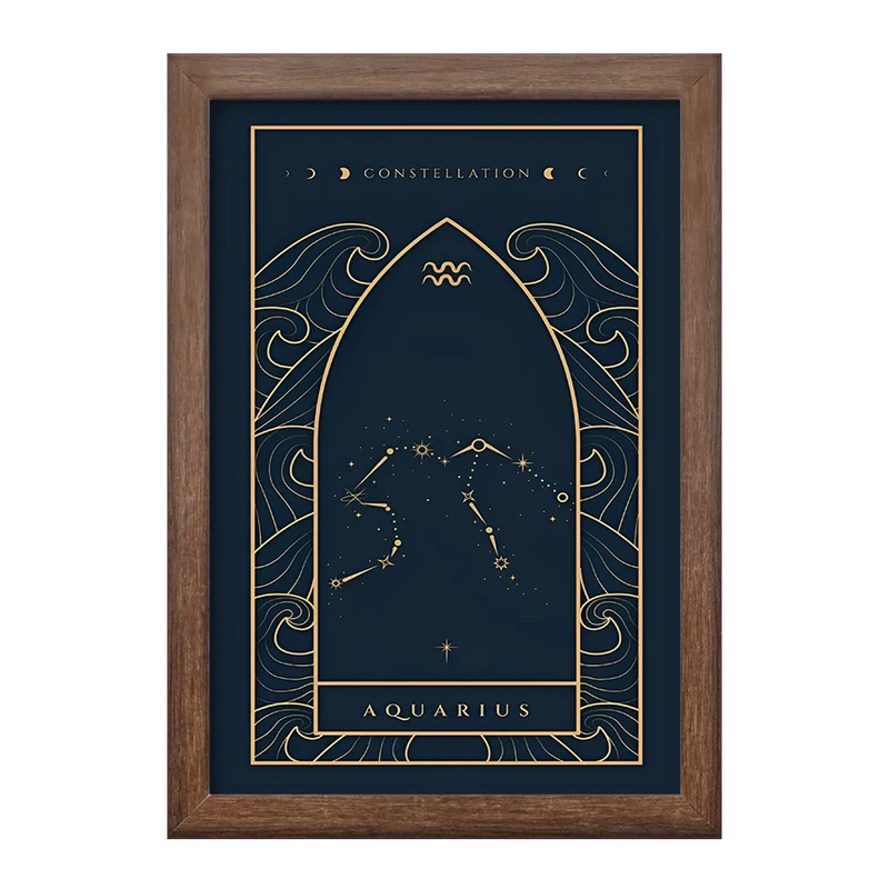 تابلو خندالو طرح ماه تولد بهمن کد F10883