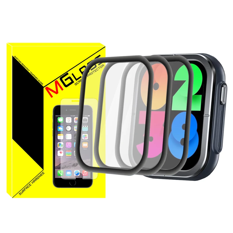محافظ صفحه نمایش نانو ام‌گلس مدل GLS_Pmma مناسب برای ساعت هوشمند میبرو C3 47mm بسته سه عددی