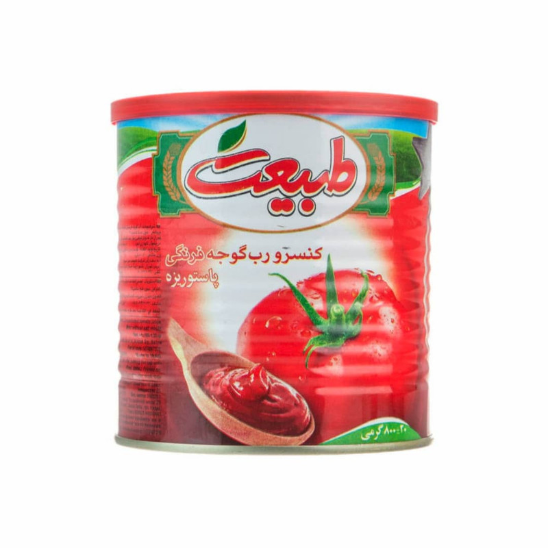 کنسرو رب گوجه فرنگی طبیعت مقدار 800 گرم - بسته 12 عددی