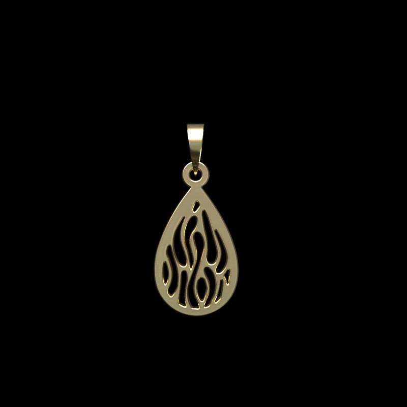 آویز گردنبند طلا 18 عیار زنانه مدوپد مدل هندسی کد PA1-13924