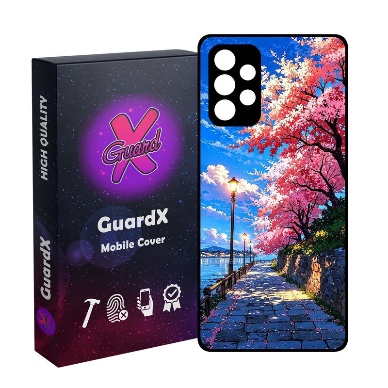 کاور گارد ایکس طرح جاده دریا مدل Glass10791 مناسب برای گوشی موبایل سامسونگ Galaxy A32 4G
