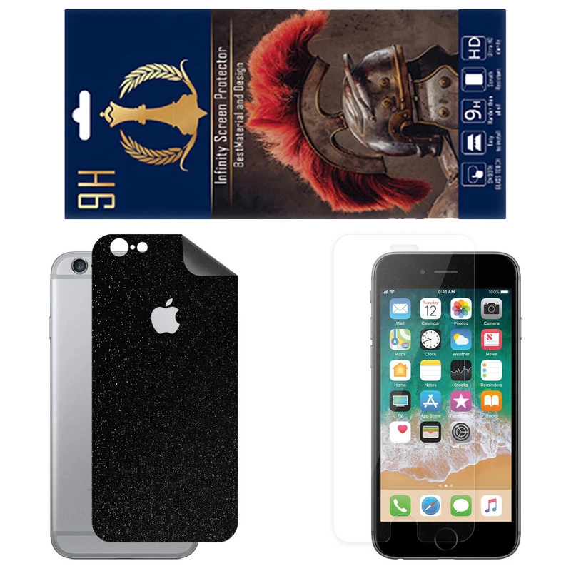 برچسب پوششی اینفینیتی مدل SPACE مناسب برای گوشی موبایل اپل iPhone 6S به همراه محافظ صفحه نمایش 
