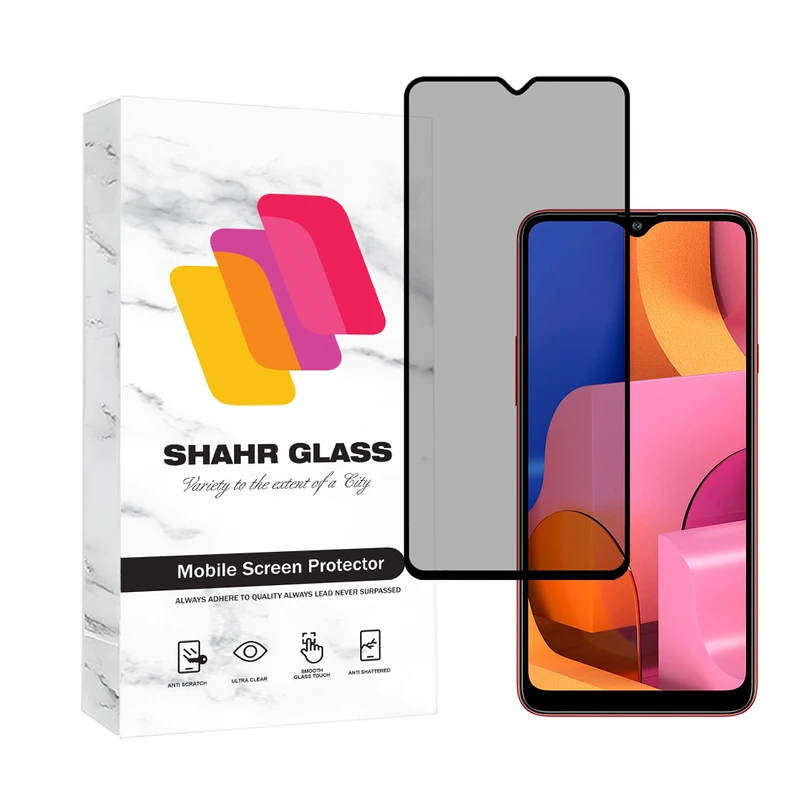 محافظ صفحه نمایش حریم شخصی شهر گلس مدل PRIVFULLS مناسب برای گوشی موبایل سامسونگ Galaxy A20s