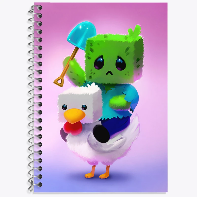 دفتر لغت 50 برگ خندالو طرح ماینکرافت (Minecraft) کد N5986