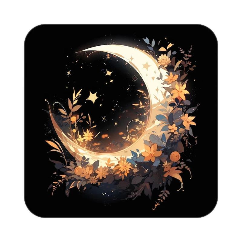 زیر لیوانی کاکتی طرح ماه و ستاره مدل mp52835