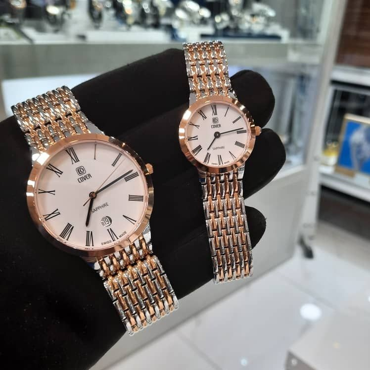 ست ساعت مچی عقربه ای زنانه و مردانه کاور مدل CO123.50 CO125.50