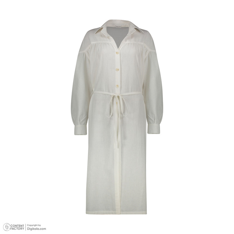 پیراهن زنانه دیجی استایل اسنشیال مدل 010 رنگ سفید