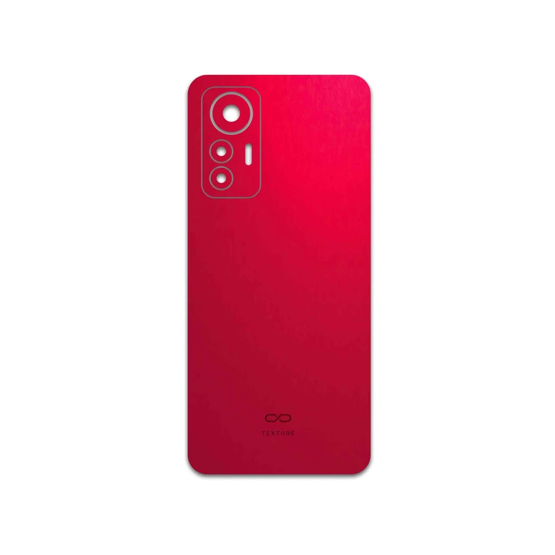 برچسب پوششی ماهوت مدل Matte-Warm-Red مناسب برای گوشی موبایل شیائومی 12 Lite