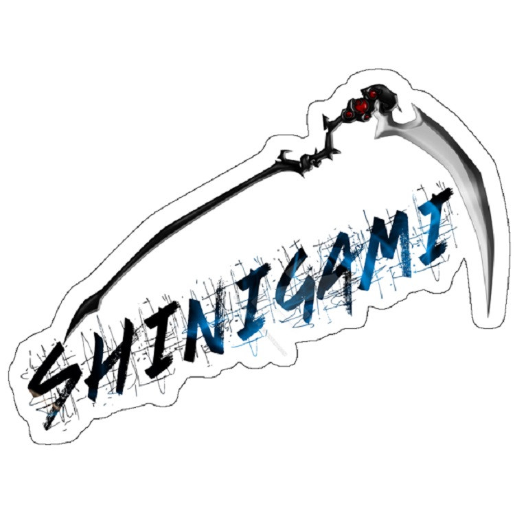 استیکر لپ تاپ مدل Shinigami of Death, Grim Reaper in Anime Style