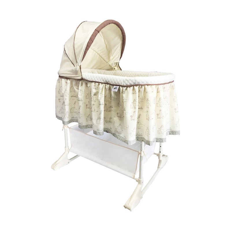 گهواره نوزاد آرتمن بی بی مدل چند منظوره  کد 01 به همراه پشه بند و آویز عروسکی